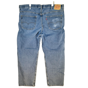 Levi's 550 Men's Jeans 44x32 Blue Denim Relaxed Fit Tapered Leg Zip Fly